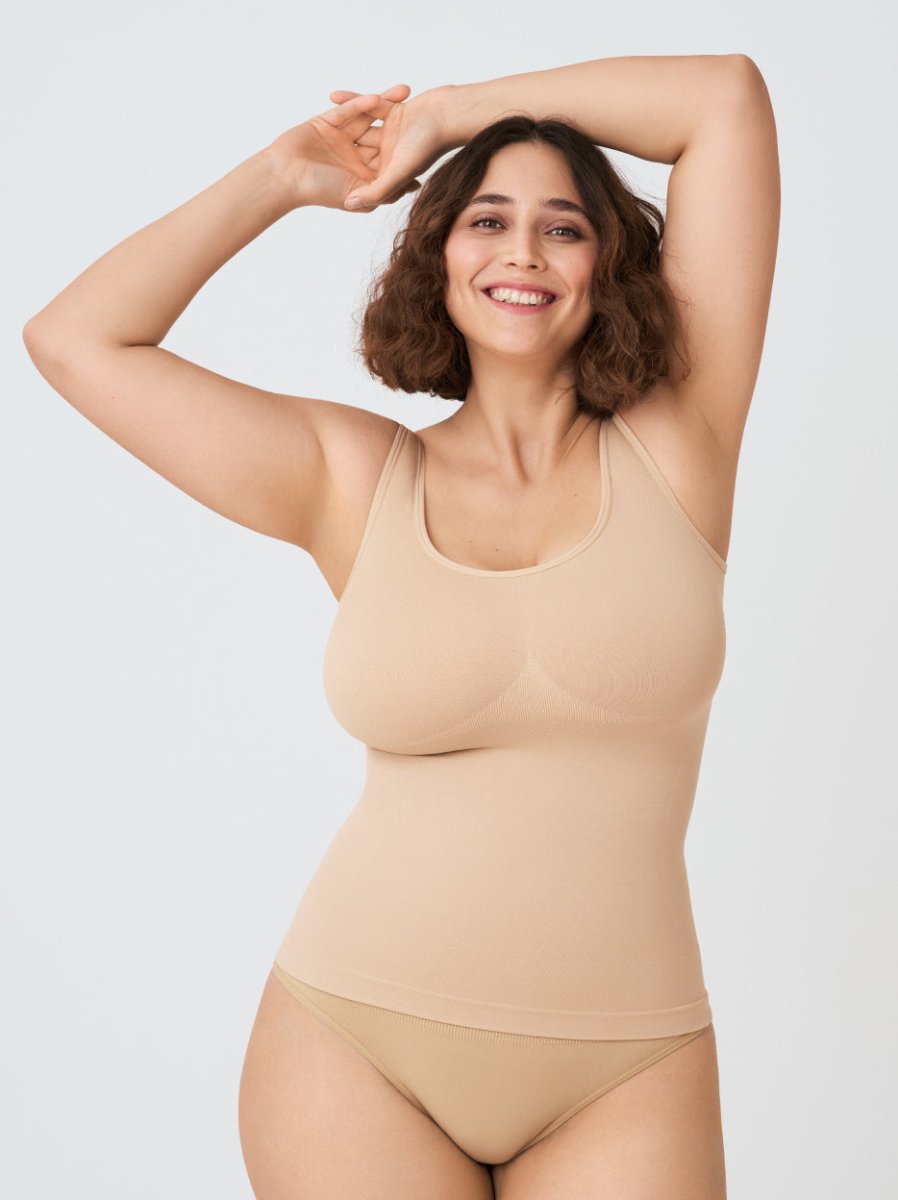 Every Day Tank Cami, Beige - Nuderie