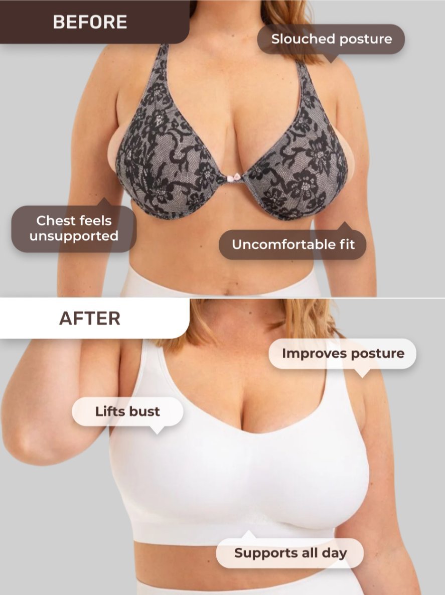 Throw - on Wireless Shaping Bralette, Black - Nuderie