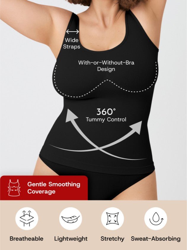 Every Day Tank Cami, Black - Nuderie