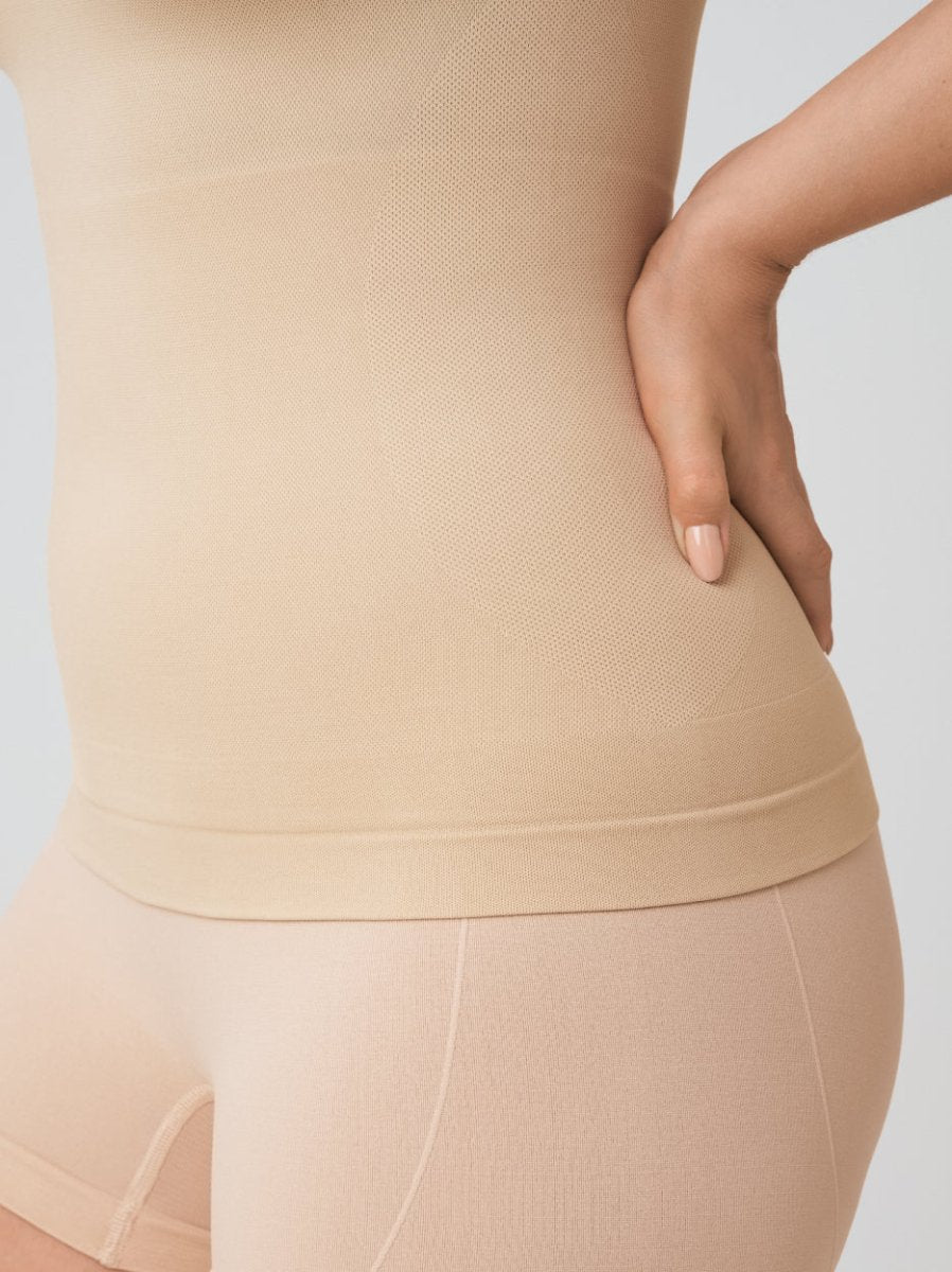 Every Day Scoop Neck Cami, Beige - Nuderie