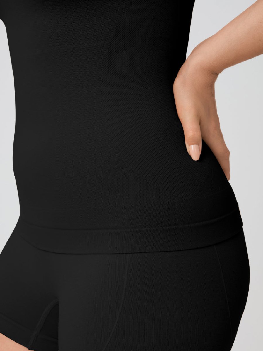 Every Day Scoop Neck Cami, Black - Nuderie