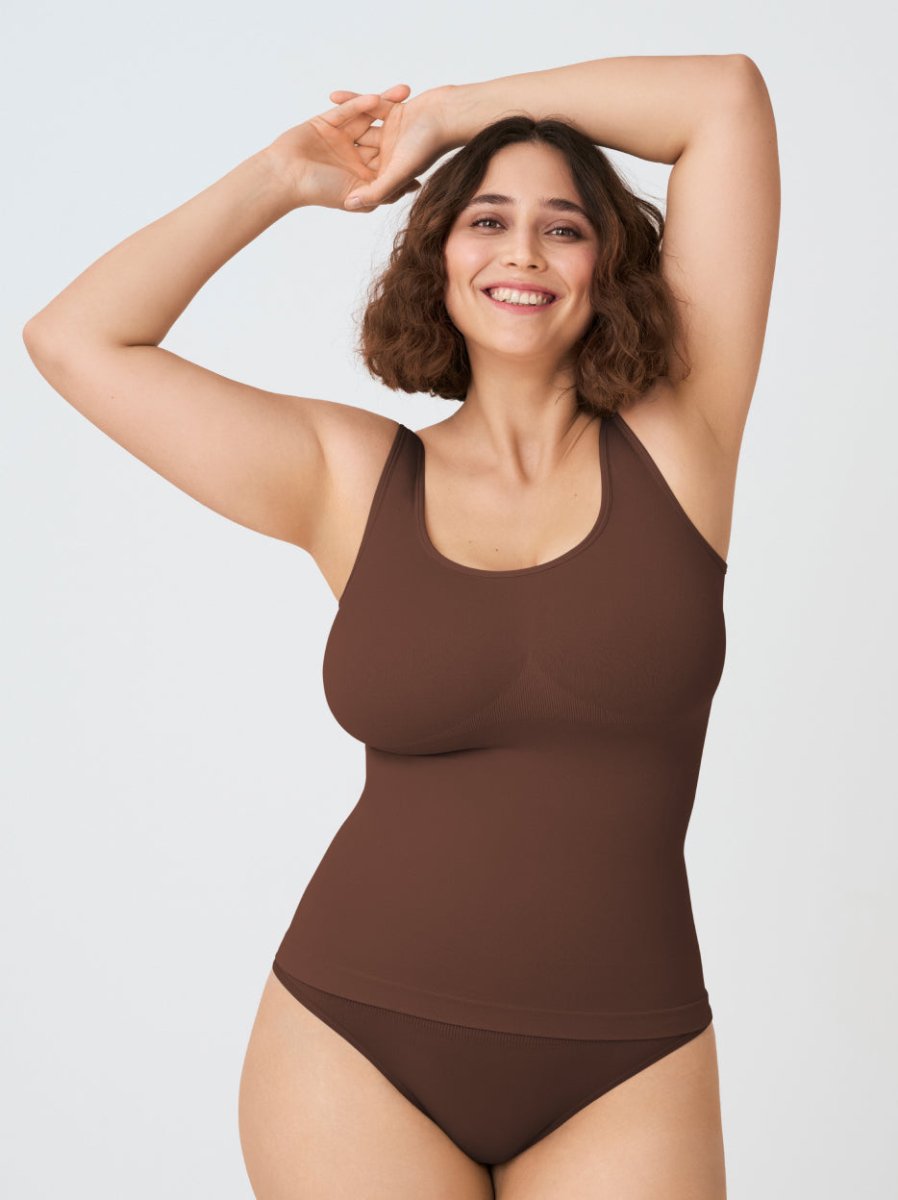 Every Day Tank Cami, Chocolate - Nuderie