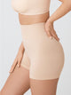 High-Waisted Shaper Boyshorts, Beige