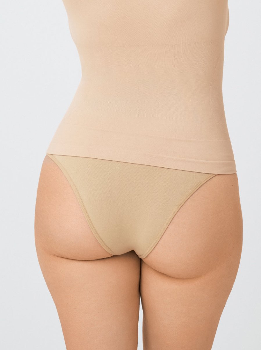 High - Waisted Shaper Panty, Beige - Nuderie