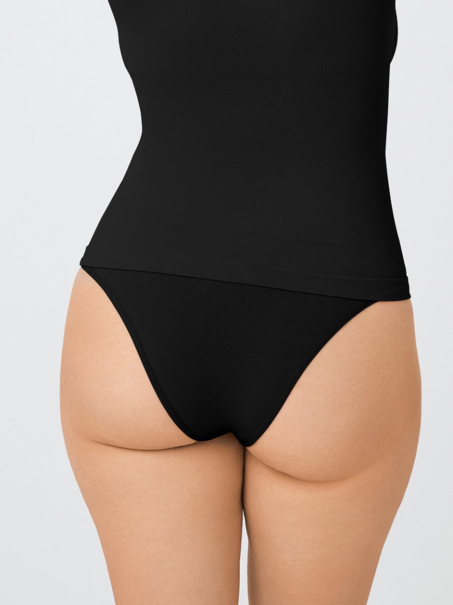 High - Waisted Shaper Panty, Black - Nuderie