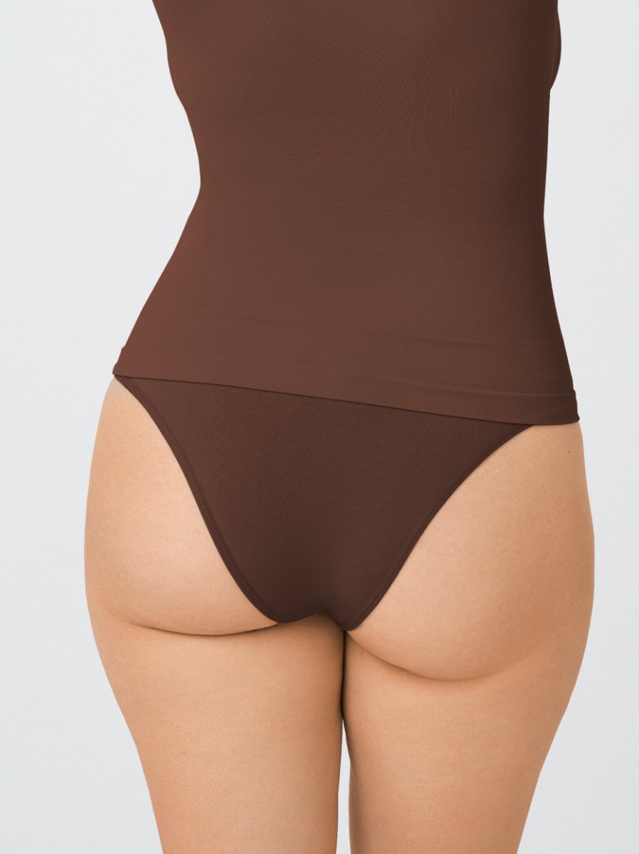 High - Waisted Shaper Panty, Chocolate - Nuderie