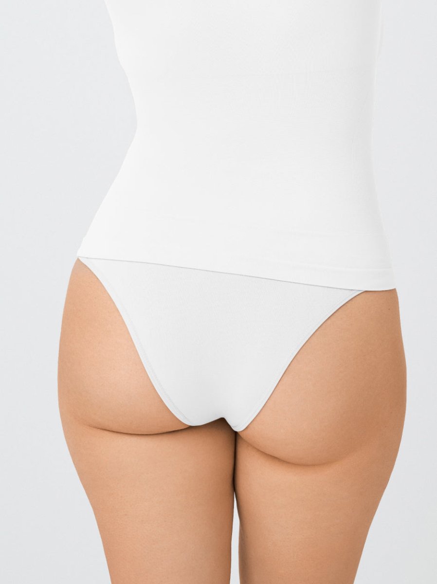 High - Waisted Shaper Panty, White - Nuderie