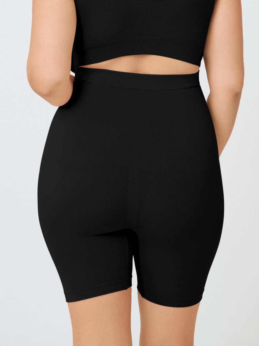 High - Waisted Shaper Shorts, Black - Nuderie