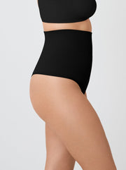 High - Waisted Shaper Thong, Black - Nuderie