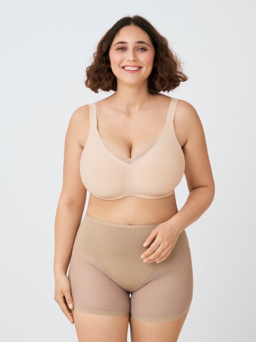 Mesh Shaper Shorts, Beige - Nuderie