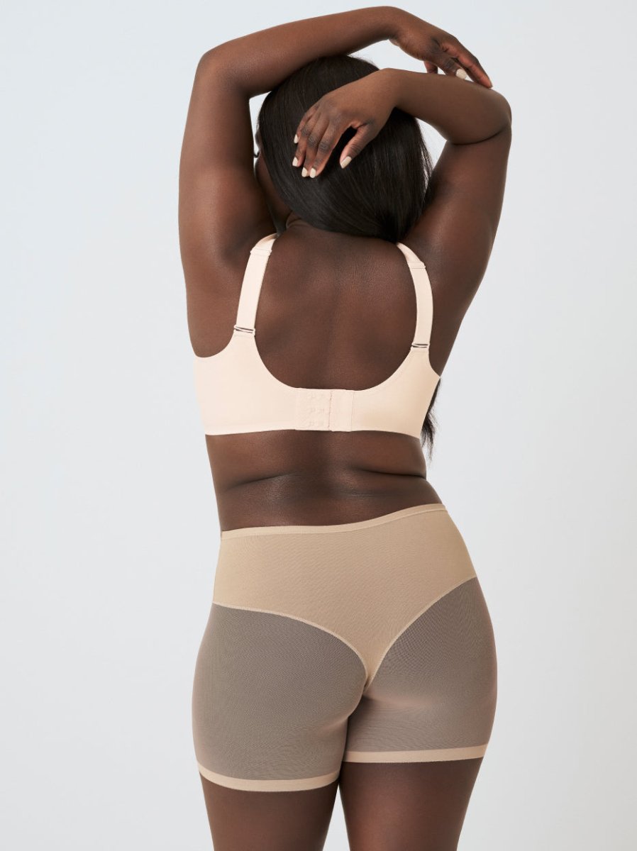Mesh Shaper Shorts, Beige - Nuderie