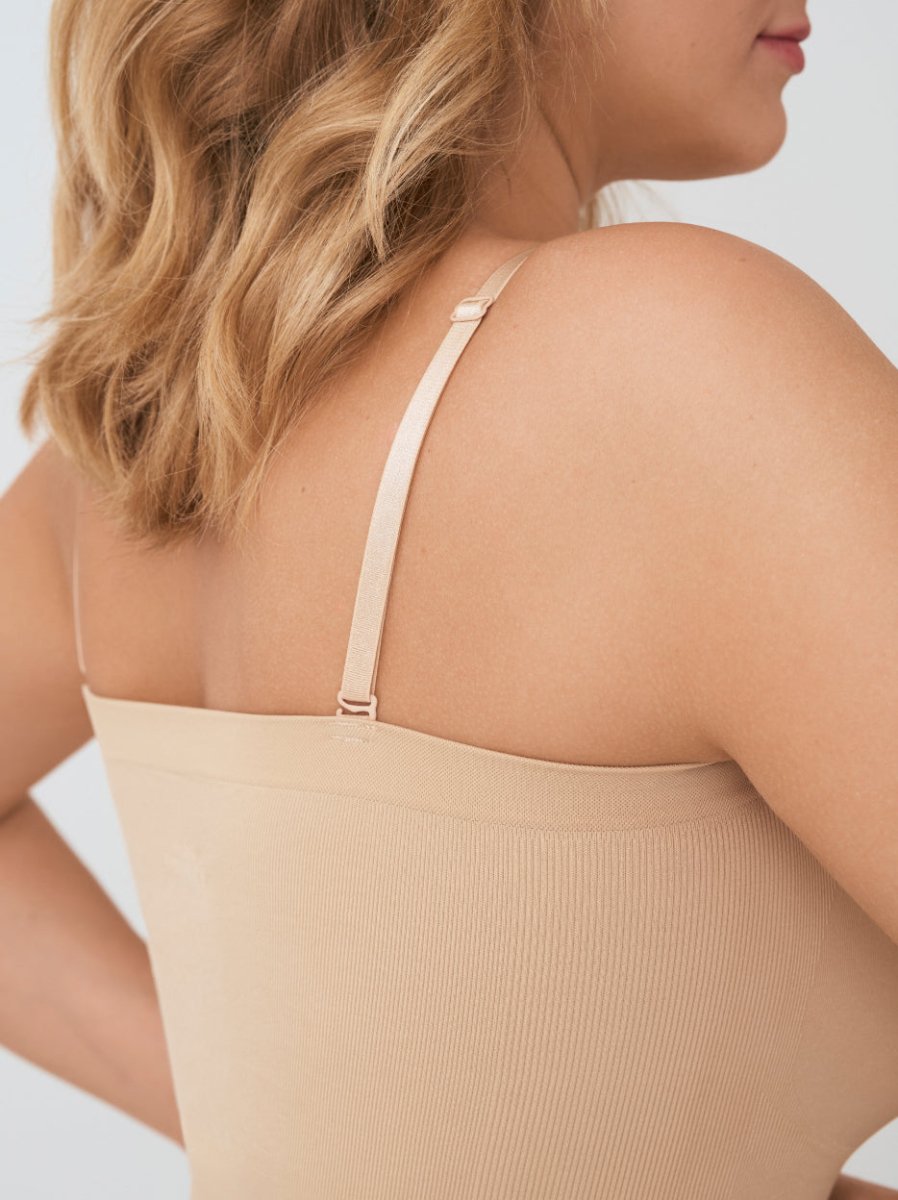 Snatched Shapewear Bodysuit, Beige - Nuderie