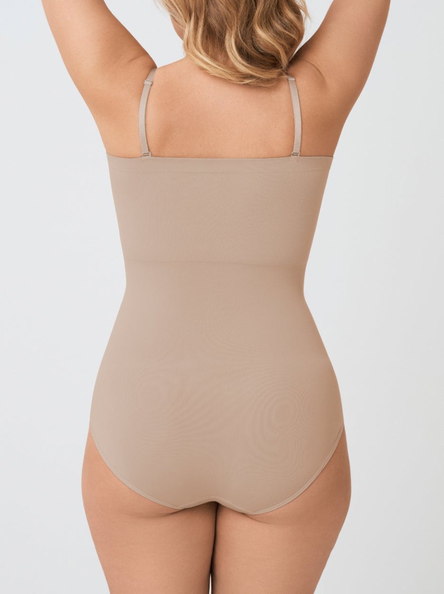 Snatched Shapewear Bodysuit, Latte - Nuderie