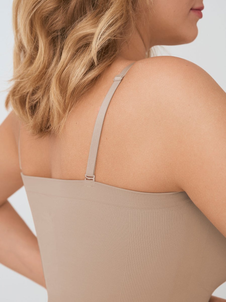 Snatched Shapewear Bodysuit, Latte - Nuderie