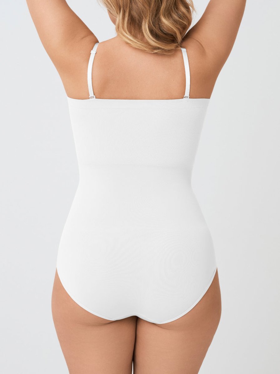 Snatched Shapewear Bodysuit, White - Nuderie