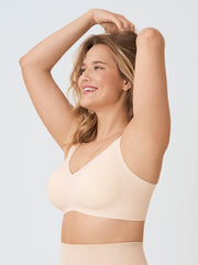 Supportive Comfort Wireless Shaping Bra, Beige - Nuderie