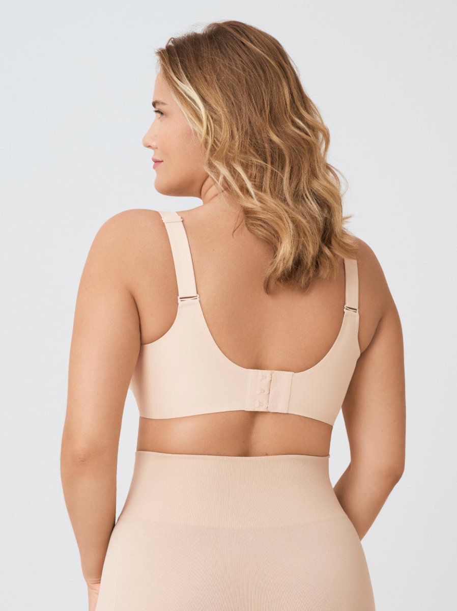 Supportive Comfort Wireless Shaping Bra, Beige - Nuderie