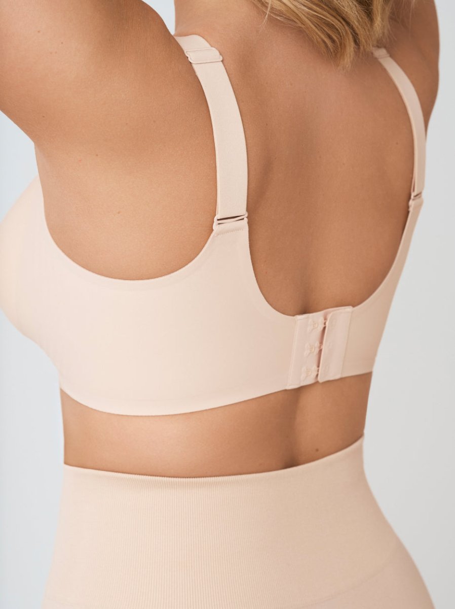 Supportive Comfort Wireless Shaping Bra, Beige - Nuderie