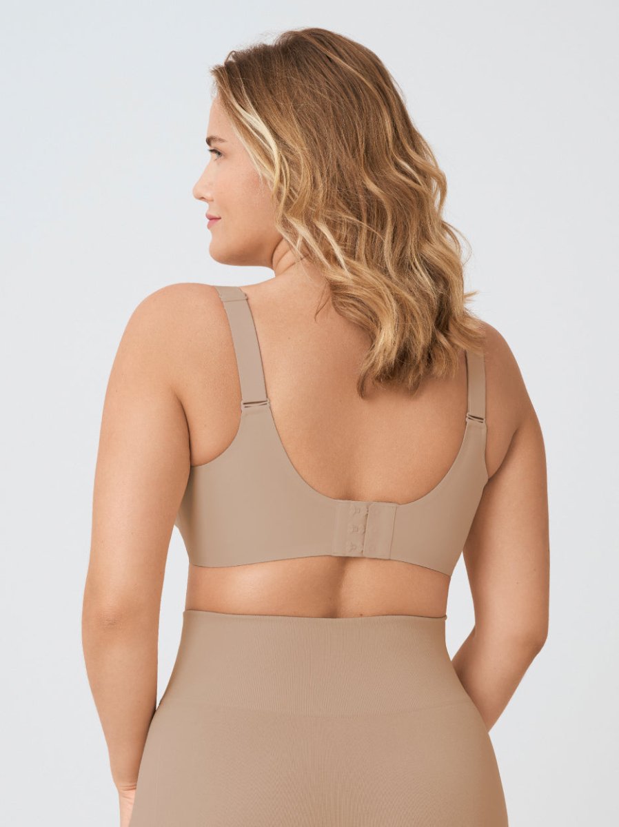 Supportive Comfort Wireless Shaping Bra, Latte - Nuderie