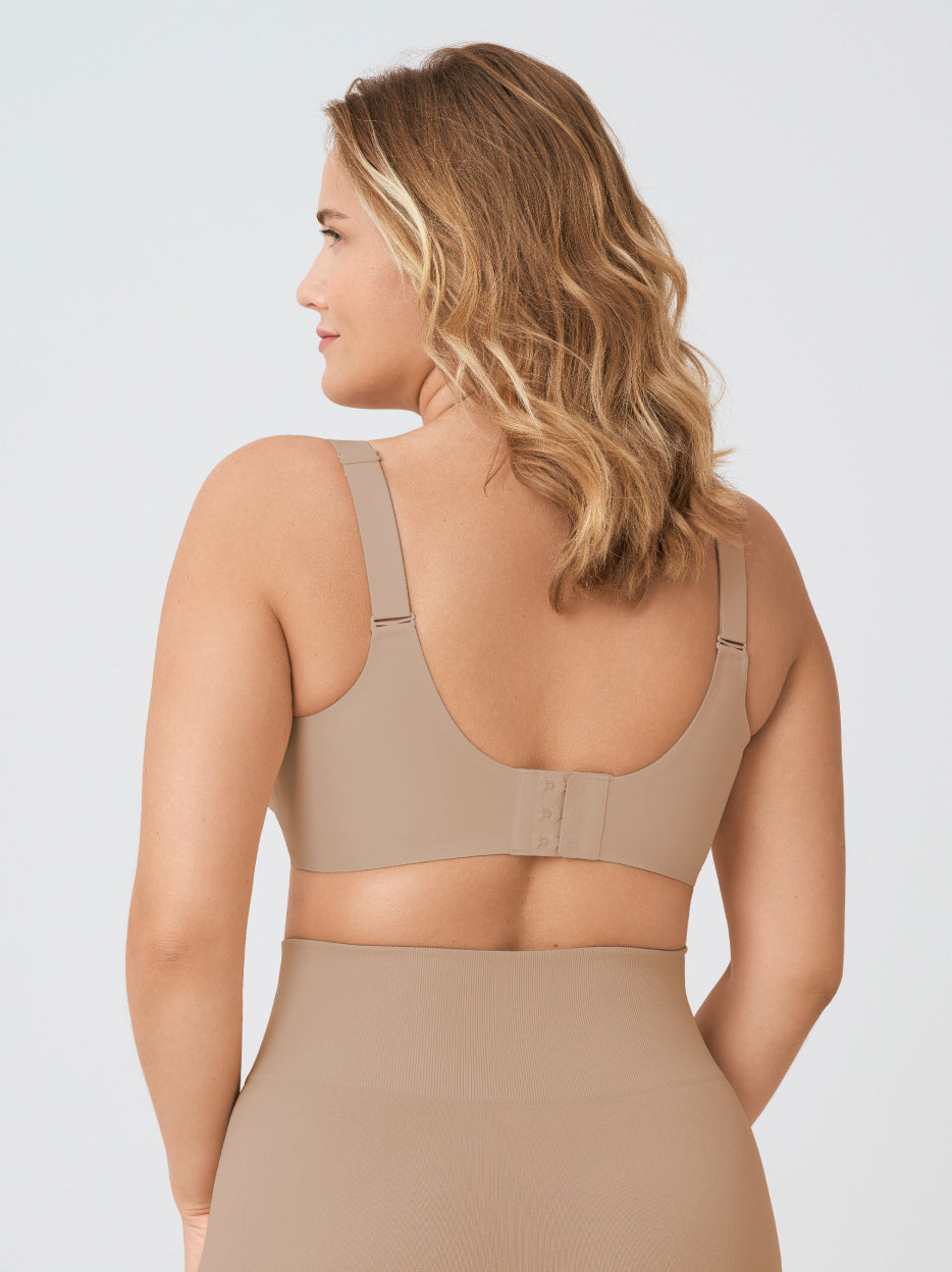 Supportive Comfort Wireless Shaping Bra, Latte