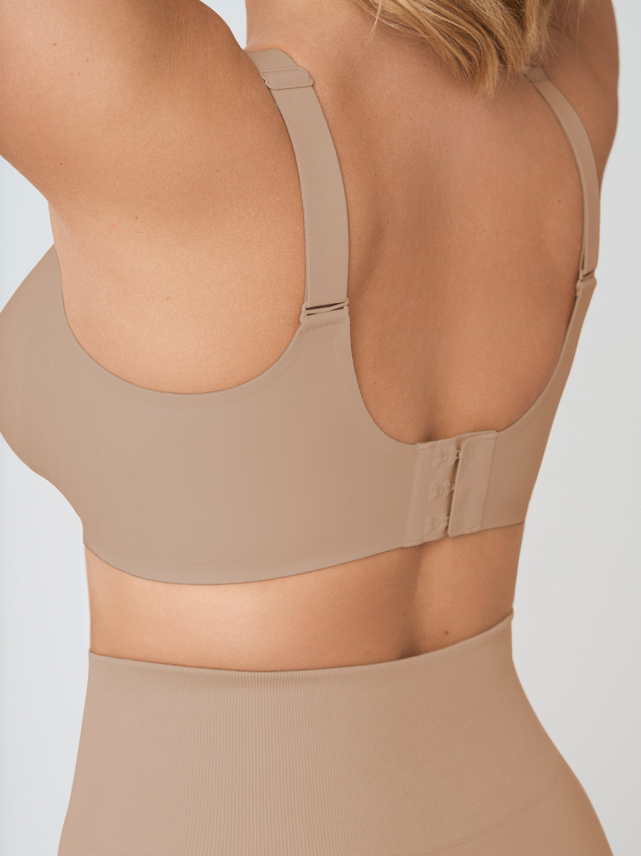 Supportive Comfort Wireless Shaping Bra, Latte