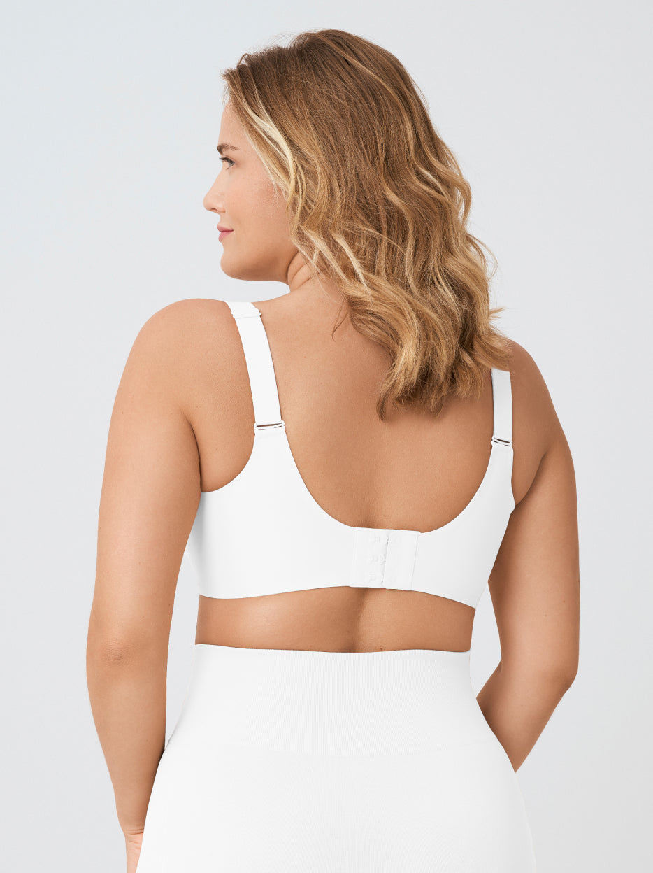 Supportive Comfort Wireless Shaping Bra, White
