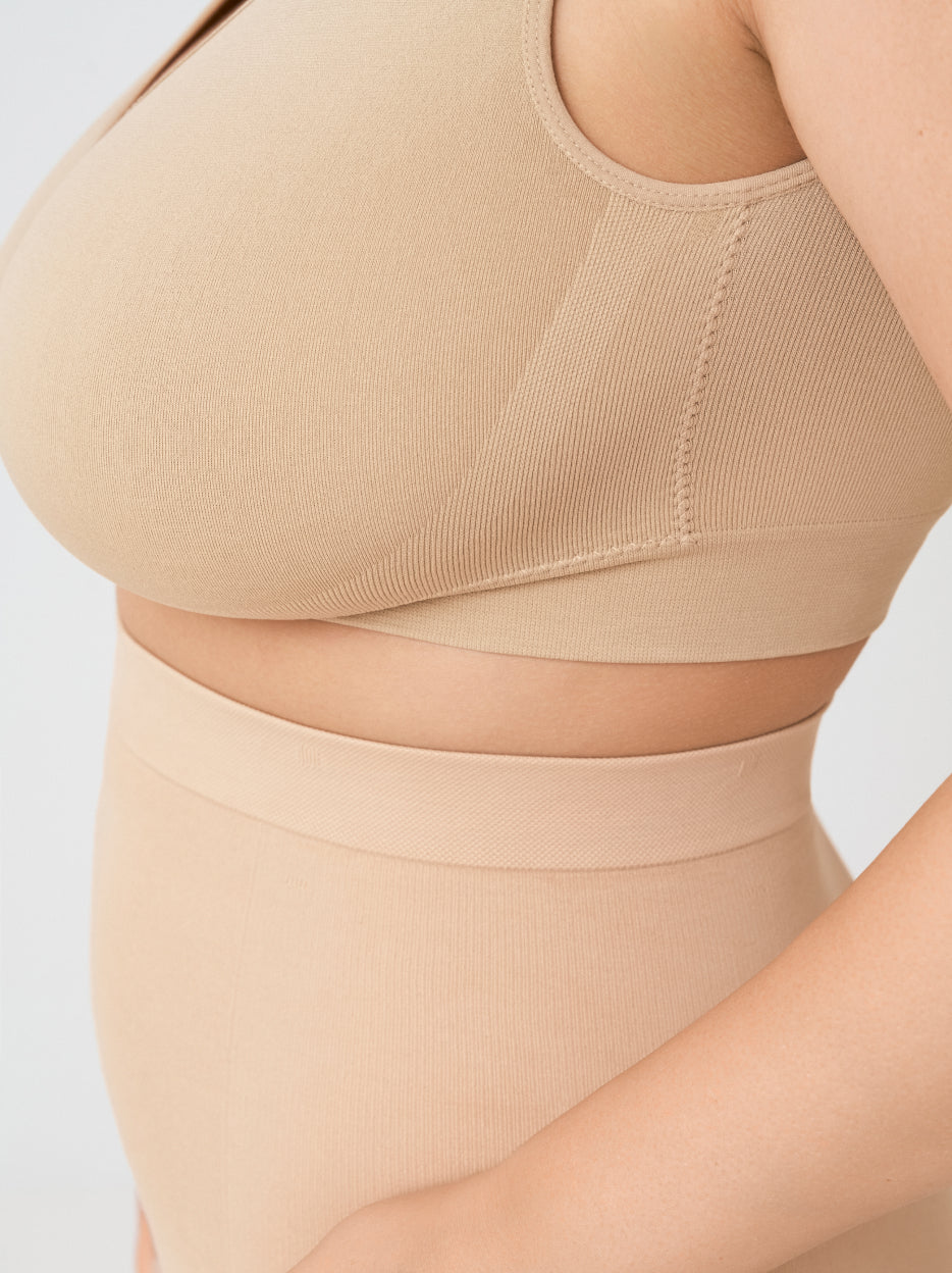 Throw-on Wireless Shaping Bralette, Beige