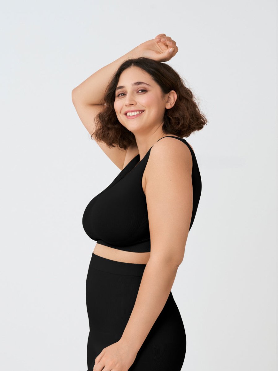 Throw - on Wireless Shaping Bralette, Black - Nuderie