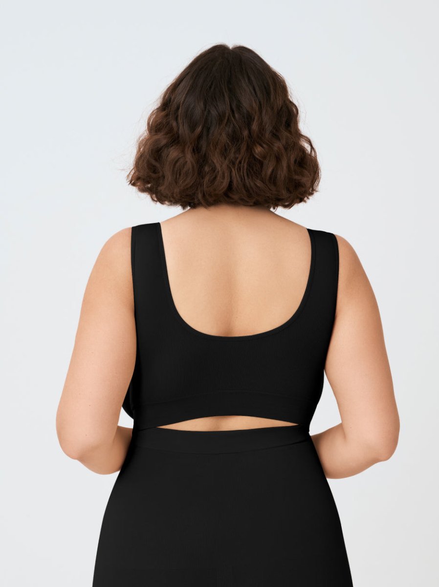 Throw - on Wireless Shaping Bralette, Black - Nuderie