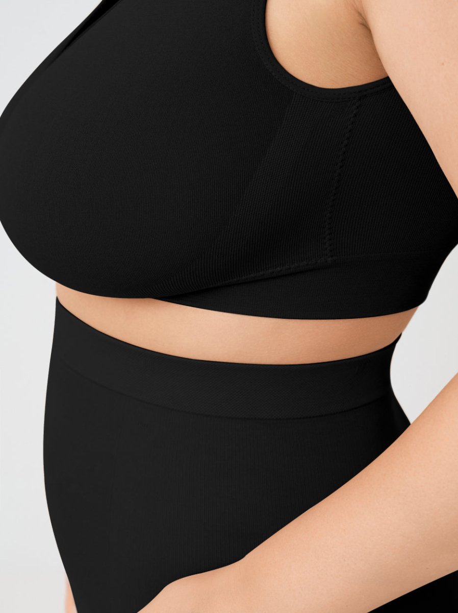 Throw - on Wireless Shaping Bralette, Black - Nuderie