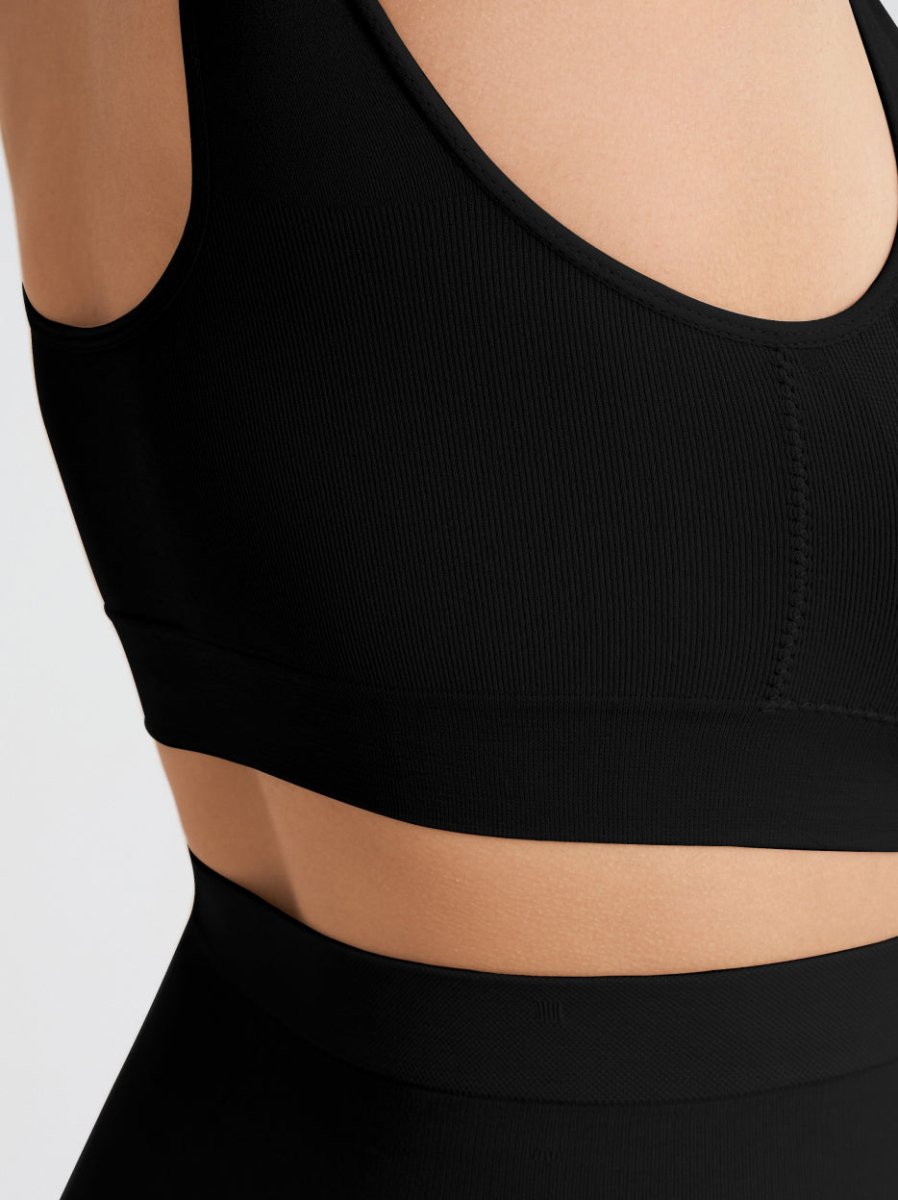 Throw - on Wireless Shaping Bralette, Black - Nuderie