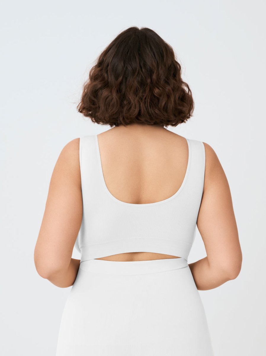 Throw - on Wireless Shaping Bralette, White - Nuderie