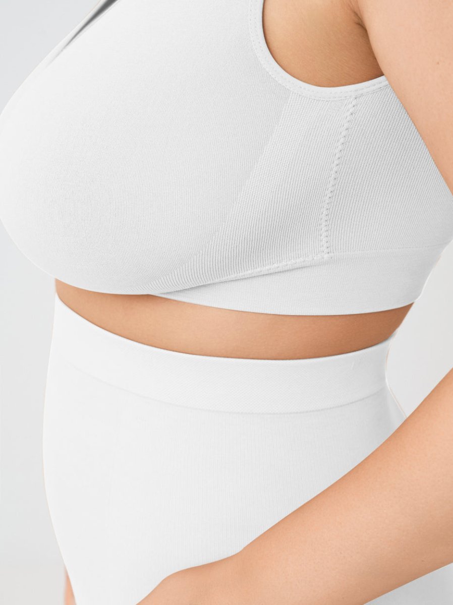 Throw - on Wireless Shaping Bralette, White - Nuderie