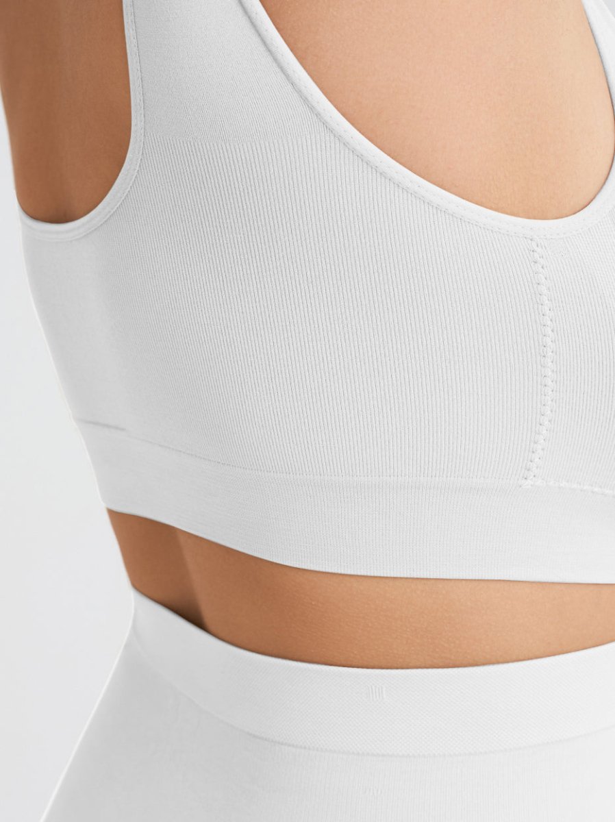 Throw - on Wireless Shaping Bralette, White - Nuderie